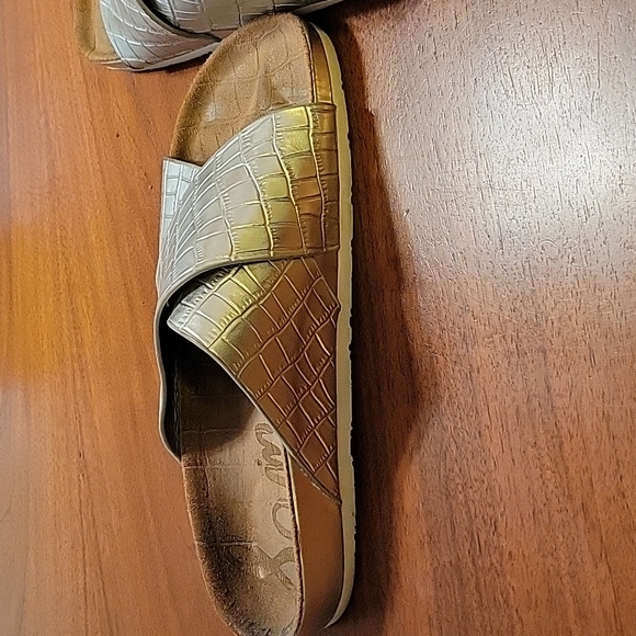Sam Edelman silver slides. Size 9m - Picture 2 of 4